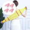  4X Bath Net with Handles Body Back Scrubber Washing Accessories with Pull Strap for Women Men, Pink view 2
