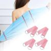 4X Bath Net with Handles Body Back Scrubber Washing Accessories with Pull Strap for Women Men, Pink view 4