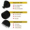Afro Twist Hair 6 pcak Pre Separated Springy stretched Wrapping Hair for Soft Locs Afro Spring Twist Hair Marley Twist Braiding Hair Extensions (1B (6 pack , 24 inch) view 3