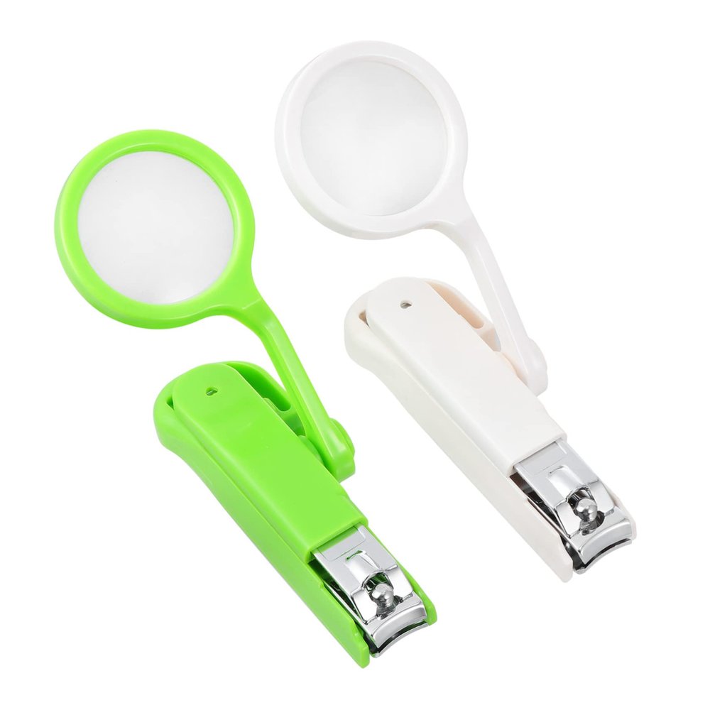 BIUDECO Nail Clippers with Magnifying Glass Fingernail Cutters for Manicure Nail Care