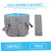 Cabilock Foldable Foot Bath Bucket Portable Outdoor Washing Tub for Fishing Travel and Car Cleaning Compact Design with Hanging for Easy Storage view 4