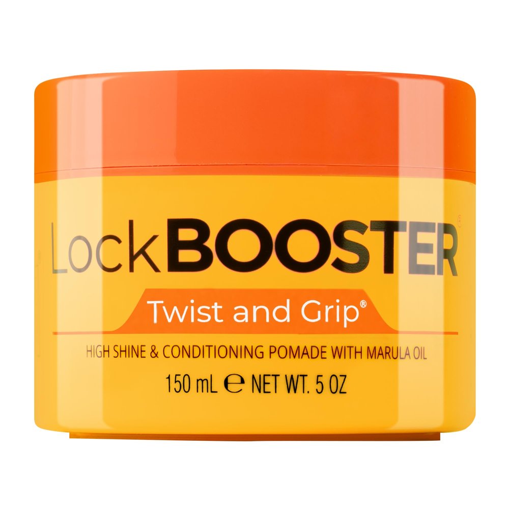 Style Factor Lock BOOSTER Twist & Grip Braid Gel (5 Oz.) with Marula Oil Strong Hold, Flake-Free, Frizz-Free Hair Braiding Gel for Defined & Long-Lasting Twists, Locs & Braids