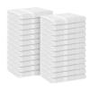 Avalon Towels Salon Towel - White Hand Towels Bulk Pack of 24-100% Cotton Absorbent Spa, Facial & Gym Towel for Working Out - 16x27 Inches (Not Bleach Proof) view 1