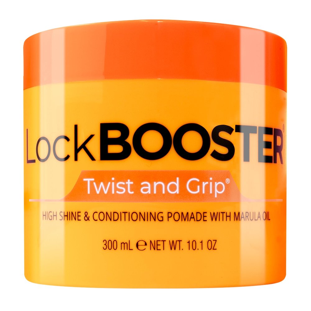 Style Factor Lock BOOSTER Twist & Grip Braid Gel (10.1 Oz.) with Marula Oil Strong Hold, Flake-Free, Frizz-Free Hair Braiding Gel for Defined & Long-Lasting Twists, Locs & Braids