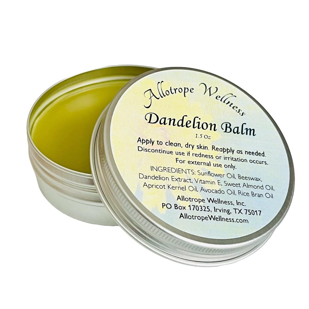 Allotrope Wellness Dandelion Balm, Moisturizing Body Balm Salve, All Natural Ingredients