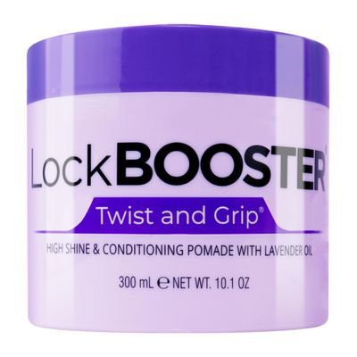 Style Factor Lock BOOSTER Twist & Grip Braid Gel (10.1 Oz.) with Lavender Oil Strong Hold, Flake-Free, Frizz-Free Hair Braiding Gel for Defined & Long-Lasting Twists, Locs & Braids