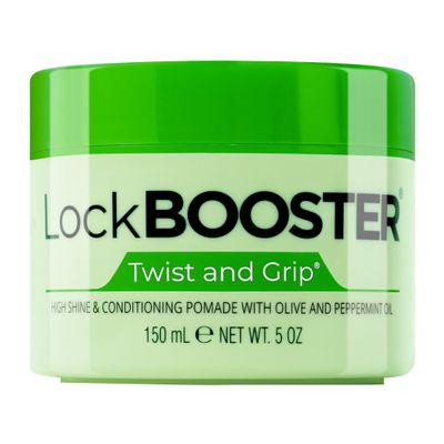 Style Factor Lock BOOSTER Twist & Grip Braid Gel (5 Oz.) with Olive&Peppermint Oil Strong Hold, Flake-Free, Frizz-Free Hair Braiding Gel for Defined & Long-Lasting Twists, Locs & Braids