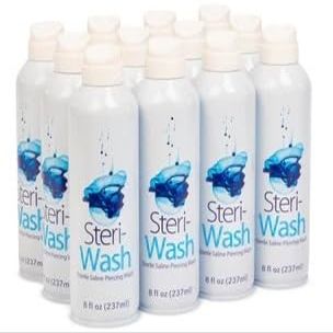 Steri-Wash Aftercare Piercing Spray 12 Case/8 oz