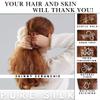 100% Pure Mulberry Silk Scrunchies  Handmade in USA  19 Momme 6A Grade Silk Hair Tie for Women & Girls  Gentle Elastic Ponytail Holder  No-Crease, Prevents Breakage & Frizz  Skinny (Paprika) view 2