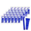 Disposable Razor Shaving Cream Set, Individually Wrapped Manual Twin Blade Shaving Razors in Bulk with Mini Smooth Shaving Cream Toiletries for Hotel Charity Camping Travel Homeless 0.34oz (30 Pack) view 1