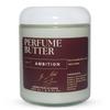 8.4 Fl. oz Perfume Butter  AMBITION | Luxuriously Hydrating & Lasting Scented Body Butter with Bergamot, Saffron, Oud & Amber | Unisex & Handcrafted for Silky Soft Skin  Amber Glass Jar view 1
