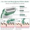 Akunbem Electric Razor for Women Electric Shaver for Legs Bikini Trimmer for Women Underarm Public Hairs Rechargeable Womens Shaver with Detachable Head Wet Dry Use Painless Cordless view 2