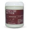 8.4 Fl. oz Perfume Butter  GORGEOUS | Hydrating Lasting Scented Body Butter with Pistachio, Hazelnut, Rum & Marshmallow | Unisex & Handcrafted for Silky Soft Skin  Amber Glass Jar view 1