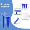 Disposable Razor Shaving Cream Set, Individually Wrapped Manual Twin Blade Shaving Razors in Bulk with Mini Smooth Shaving Cream Toiletries for Hotel Charity Camping Travel Homeless 0.34oz (60 Pack) view 2