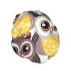 Animal Cartoon Owls Cute Shower Cap For Women Reusable Double Layers Bathing Bath Cap Hair Caps Waterproof Elastic Band Ladies Spa Salon Shower Hat Hair Caps view 2