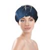 Vintage Nautical White Ship Shower Cap For Women Reusable Double Layers Bathing Bath Cap Hair Caps Waterproof Elastic Band Ladies Spa Salon Shower Hat Hair Caps view 3