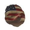 American Flag Shower Cap For Women Reusable Double Layers Bathing Bath Cap Hair Caps Waterproof Elastic Band Ladies Spa Salon Shower Hat Hair Caps view 2