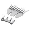 Akozon Efficient High Carbon Steel Sheep Shears Blade Set, 13-Teeth Curved Wool Clipper Comb Cutter, Grooming Trimmer Kit for Thick Fur Animals view 2