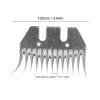 Akozon Efficient High Carbon Steel Sheep Shears Blade Set, 13-Teeth Curved Wool Clipper Comb Cutter, Grooming Trimmer Kit for Thick Fur Animals view 3