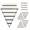 10Pcs Triangular Display Rack Cosmetic, Wall Shelf Essential Oil, Racks 5 Tiers Triangular, Perfume Wall Shelf Essential, Organize Your Lipsticks and Perfumes in Style at Home or Salon view 1