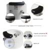 Acrylic Pedicure Sink Heated Foot Spa Massaging Foot Bath Foot Tub Round Footbath Deep Foot Bath Spa with Massage Heated Foot Spa Hot and Cold Adjustment view 4