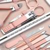 18 IN 1 Stainless Steel Professional Manicure Set Nail Cutter For Women Nail Scissors Grooming Kit Manicure Pedicure Kit For Women Nail Acne Remover needle, Blackhead Tool With Leather Case view 4