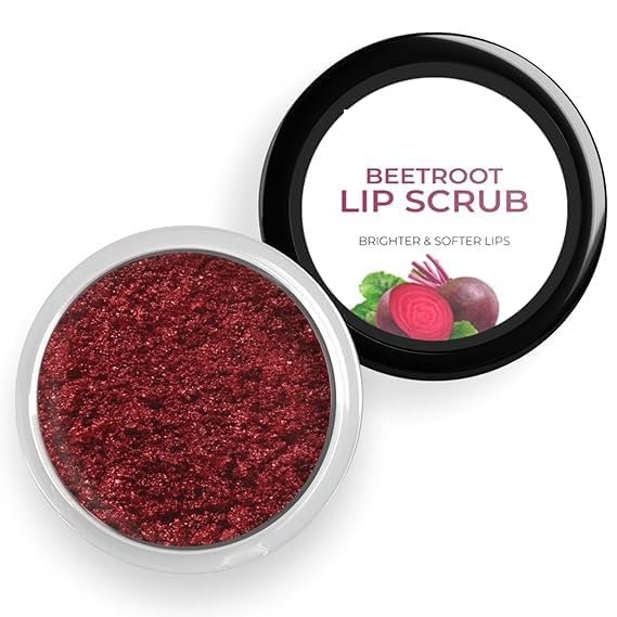 NinthAvenue Basics Beetroot Lip Scrub For Brightening Dark Lips for Men and Women | Suitable for Dark,Chapped, Lipstick Stains Reduce & Pigmented Lips