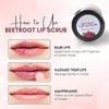 NinthAvenue Basics Beetroot Lip Scrub For Brightening Dark Lips for Men and Women | Suitable for Dark,Chapped, Lipstick Stains Reduce & Pigmented Lips view 4