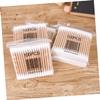 VICASKY 100pcs Wooden Stick Double-ended Cotton Swabs Cotton Tips Applicators for Face Ear Beauty Safe view 3