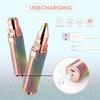 Portable Eyebrow Trimmer for epilator for Women, Facial Hair Remover for Women,Face, Lips, Nose Hair Removal Electric Trimmer with Light- (Multi) view 2