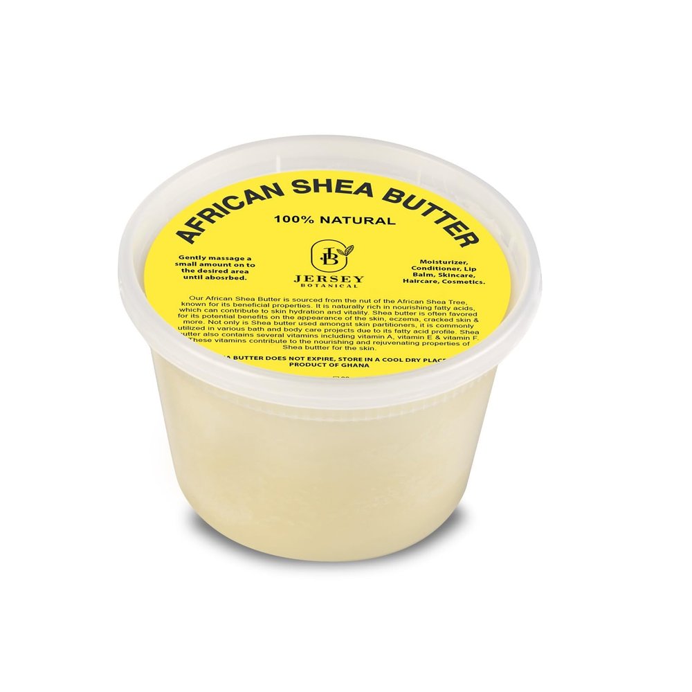 African Shea Butter Ivory Raw - 100% Pure - Unrefined Soft Creamy. For Dry and Cracked Skin. DIY Body Butter, Hair, and Face Treatment. Great for Lotion, Soap, Eczema & Stretch Mark Creams (16 oz.)