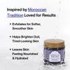 Moroccan Mchicha Moroccan Body Scrub Nila Mask with Argan Oil, Sweet Almond, Prickly Pear Seed Oil, Vitamin E Oil, and Shea Butter, Moroccan Body Care (7 oz) view 2