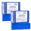 MOROCCAN MCHICHA Moroccan Soap, Blue Nila Soap for Face and Body, Made from Nila Powder (Pack of 2) view 1
