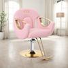Barber Chair, Styling Chair for Hair Stylist, Hydraulic Barber Chair Height Adjustable, 360 Swivel, Beauty Salon Spa Equipment, Multi-Function Salon Chair Equipmen,Pink view 1
