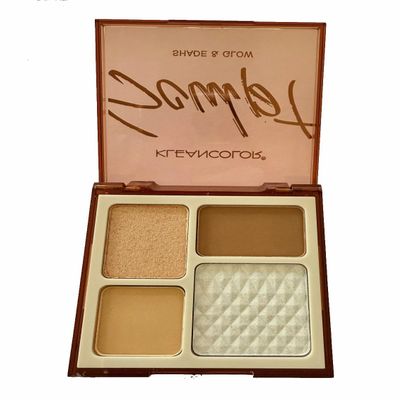 Alexie's Shade & Glow Palette, Sculpt, 4 Color Bronzer and Highlighter, 0.34 oz, Choice of Luna, Espacia, Estrellas or Sol (Luna, Medium Large)