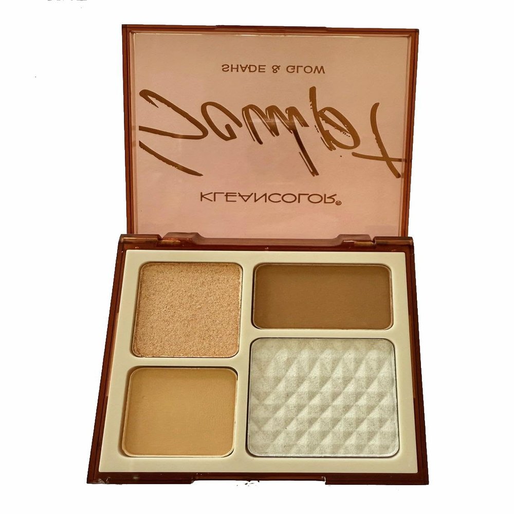 Alexie's Shade & Glow Palette, Sculpt, 4 Color Bronzer and Highlighter, 0.34 oz, Choice of Luna, Espacia, Estrellas or Sol (Luna, Medium Large)