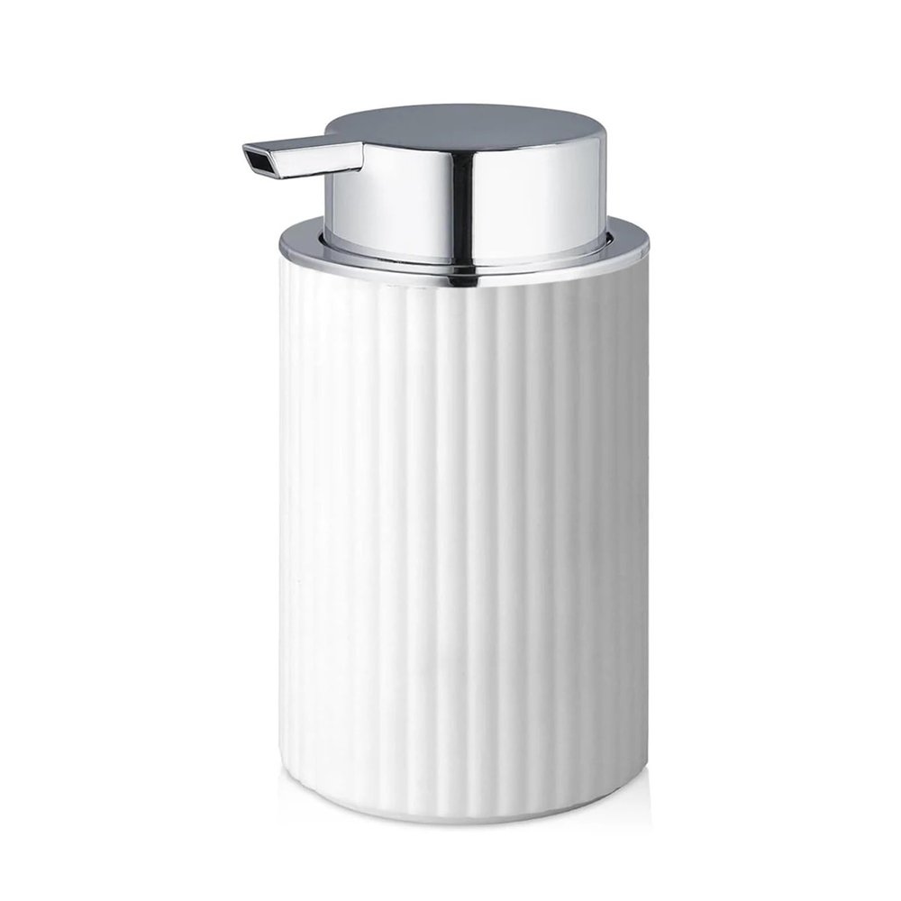 Foaming Hand Soap Dispenser Refillable Matte Soap Pump Dispenser for Bathroom&Kitchen Hand and Dish Liquid Foam Bottle(White)