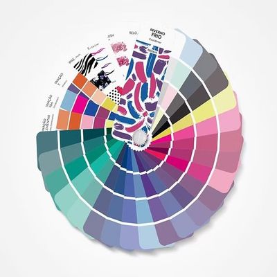 Bilingual Cool Winter Palette Color Fan by Resolva Meu Look, Personalized Color Guide for Cost Saving, Smart Shopping, Outfit & Wardrobe Planning; Inverno Frio/Invierno Frio