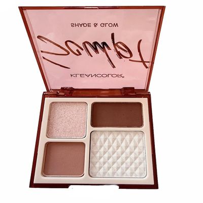 Alexie's Shade & Glow Palette, Sculpt, 4 Color Bronzer and Highlighter, 0.34 oz, Choice of Luna, Espacia, Estrellas or Sol (Estrellas, Medium Large)
