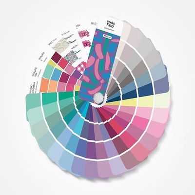 Bilingual Cool Summer Palette Color Fan by Resolva Meu Look, Personalized Color Guide for Cost Saving, Smart Shopping, Outfit & Wardrobe Planning; Verano Frio/Verao Frio
