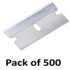 High Carbon Steel Single Edge Razor Blades, 500 Count - Pack of (4) view 2