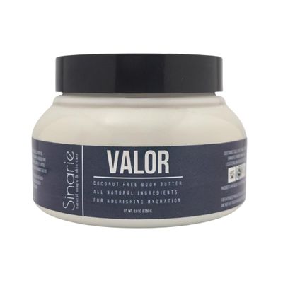 Sinarie Coconut-Free Body Butter  Ultra-Nourishing Moisturizer with Mango Butter, Avocado Oil & Jojoba Oil  Hydrating & Non-Greasy Lotion for Sensitive Skin (8 oz., Valor)