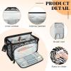 Ourtheme Travel Makeup Bag for Women Men Unisex Zebra Print Pattern Multipurpose Cosmetic Wash Pouch Bag Toiletry Toiletries Shower Bag Organizer view 3