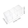 Acrylic Three Grid Desk Holder for Pens Makeup Brushes and Lipsticks view 2