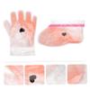 Mikinona 2pairs Peach Paraffin Wax Gloves and Foot Covers for Hand and Foot Care Moisturizing Wax Therapy Treatment for Salon Use for view 2