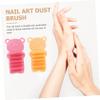 DECOMELODY 2pcs Hand and Nail Brush for Manicure Dry Brushing Cradle Cap Nail Care Shower Scrubber view 2