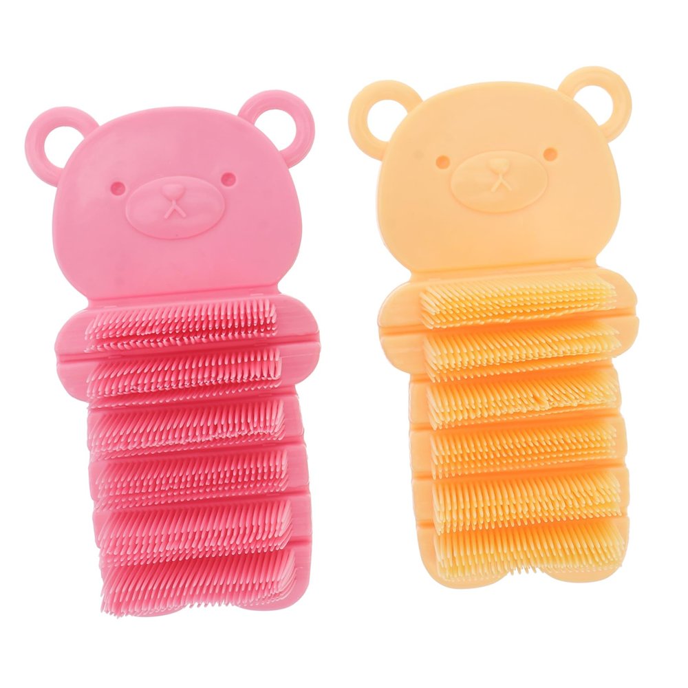Ipetboom 2pcs Nail Dust Collector Brush Hand Nail Brush Exfoliating Body Scrubber Fingernail Scrub Facial Scrubber Non-Slip Design for Camping Travel