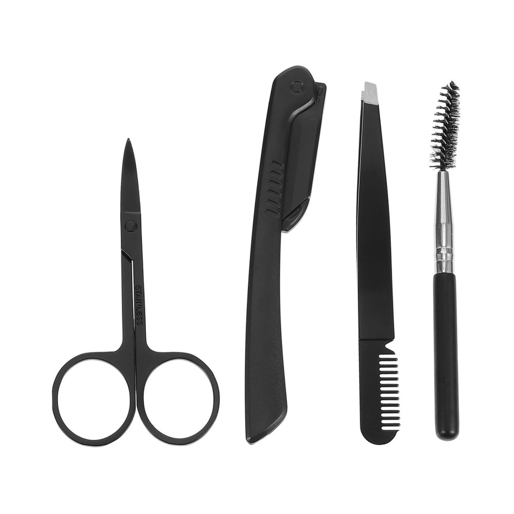 TOVINANNA Complete Eyebrow Kit Scissors Tweezers Brush Razor Perfect for Shaping Trimming