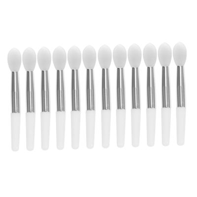 TOVINANNA 12pcs Mini Silicone Lip Brush Set for Lip Balm and Lipstick Applicator for Makeup Enthusiasts and Professionals for Home and Travel