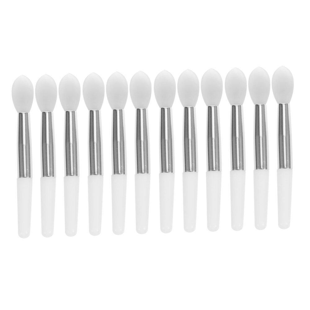 TOVINANNA 12pcs Mini Silicone Lip Brush Set for Lip Balm and Lipstick Applicator for Makeup Enthusiasts and Professionals for Home and Travel